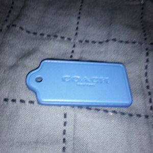 Coach Lapiz Blue Hangtag